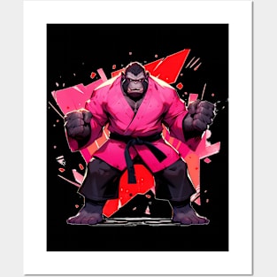 Karate Master Gorilla Posters and Art